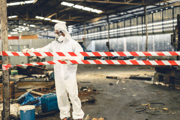 Professional Blood Cleanup technician working in Newton, NJ
